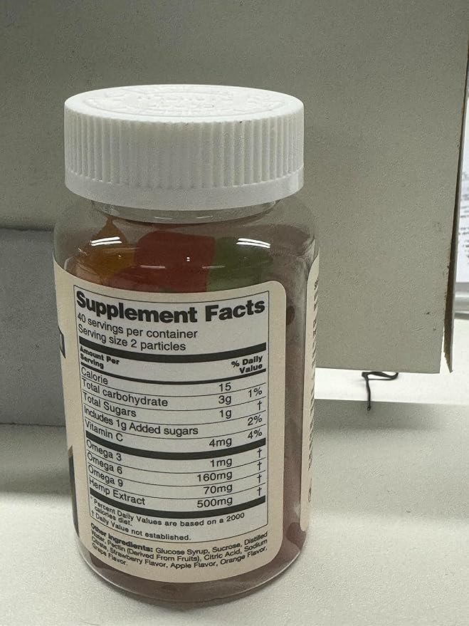 Organic Gummies with Omega 3 6 9 Natural 007