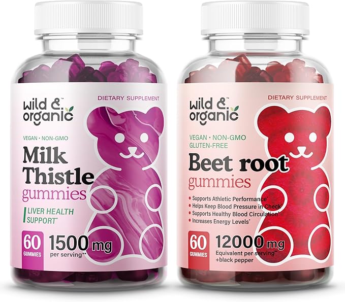 Wild & Organic Milk Thistle Gummies & Beet Root Gummies