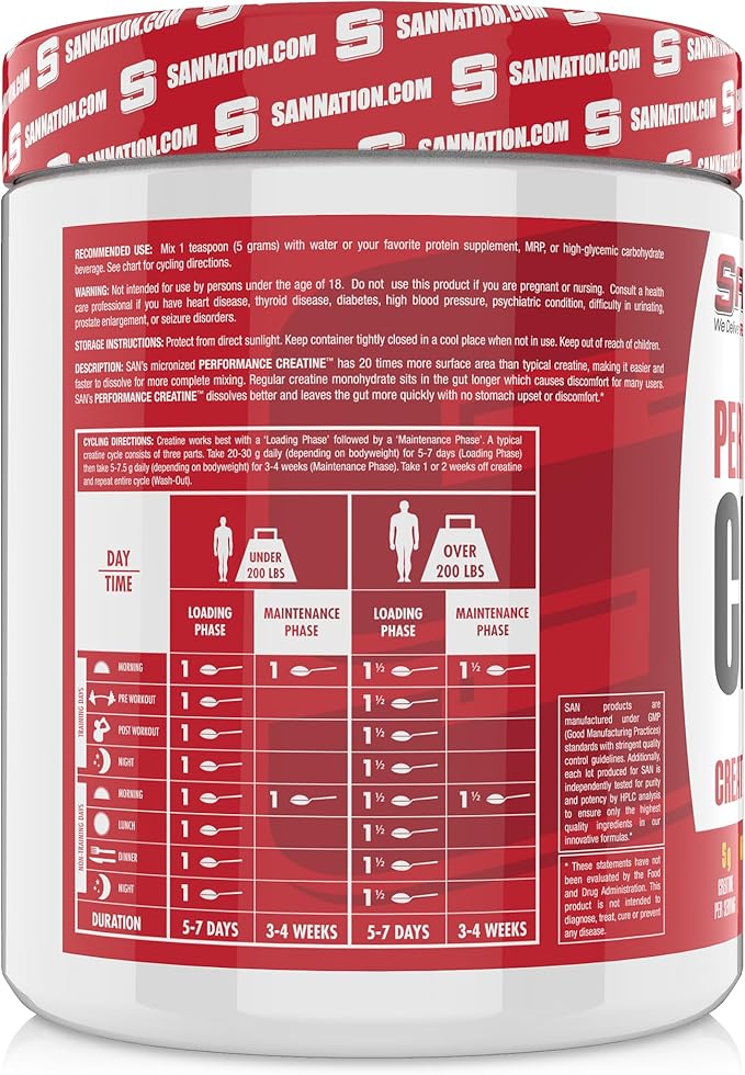 Performance Creatine 600g – Supports Muscle Growth and Athletic Endurance, 120 Servings