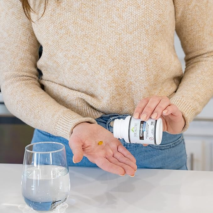 Health As It Ought To Be Vitamin D|3 7500 IUs Supplement | Physician Formulated Supports Healthy Bones & Immune System | 100 Softgels