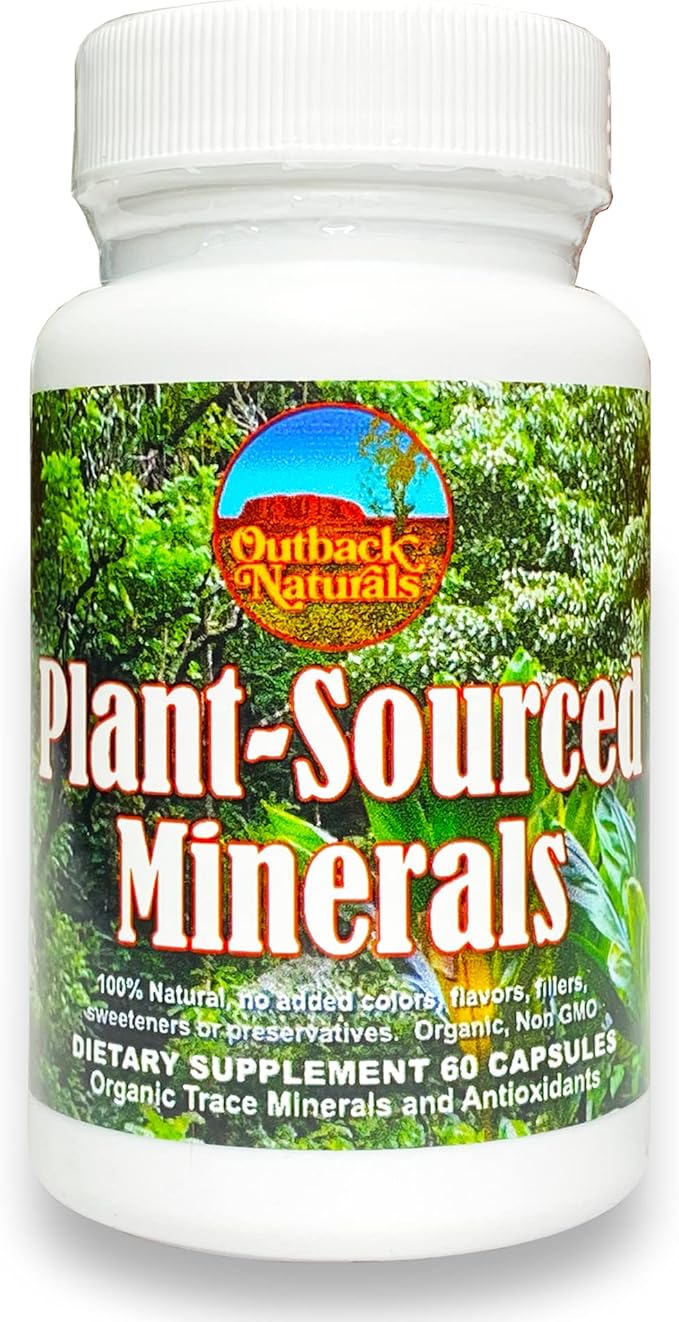 Fulvic Humic Mineral Blend of Trace Minerals, Electrolytes, Gut Health, Cognitive Function, Hydration & Immune Support, Pure Vitality Formula for Wellness - 60 Capsules