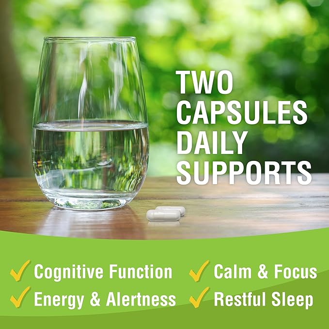 Magnesium L-Threonate Supplement, Memory, Focus, Sleep & Brain Health Formula for Men & Women, Cognitive Support for Adults, Clinically Researched - 60 Veg Capsules