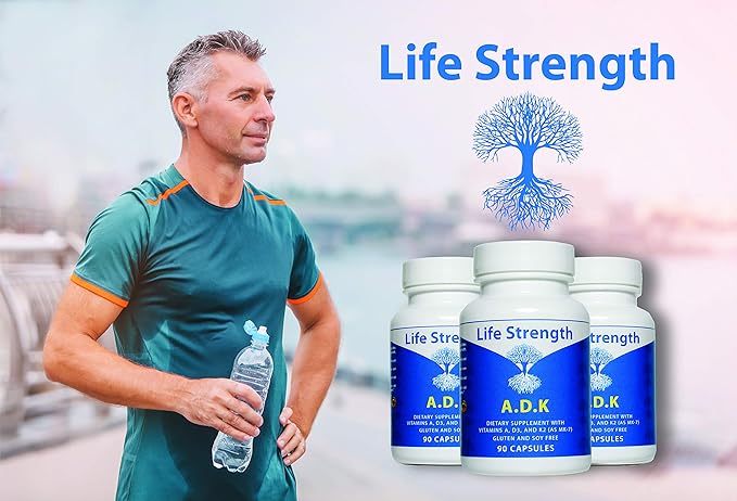 ADK Supplement (90 CT) - Physician Formulated Vitamins A1, D3 & K2 (as MK7) for Bone Health - Immune System Support - Gluten Free, Soy Free, Non-GMO - Pack of 2