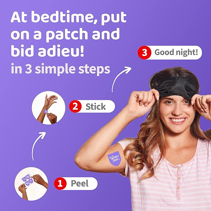 The Friendly Patch 28 Day Sleep Patches Snooze for Sleep Aid Support | Natural Sleeping Aid with Melatonin 7mg and Magnesium