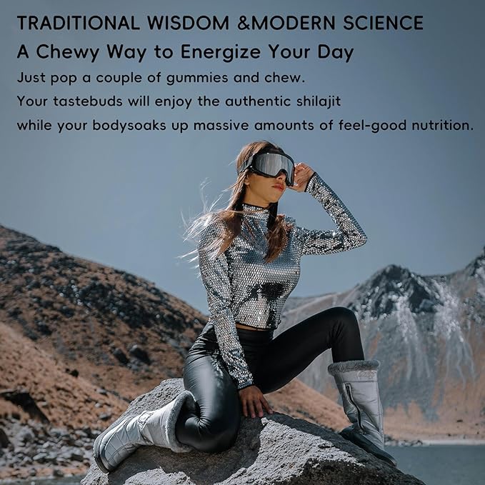 Pure Himalayan Shilajit Gummies IAshwagnadha, Black Seed Oil I Fulvic Acid & 85+ Trace Minerals I No Added Sugar I Improve Congitive & Mood, Immunity and Energy for Men,Women I 90 Gummy