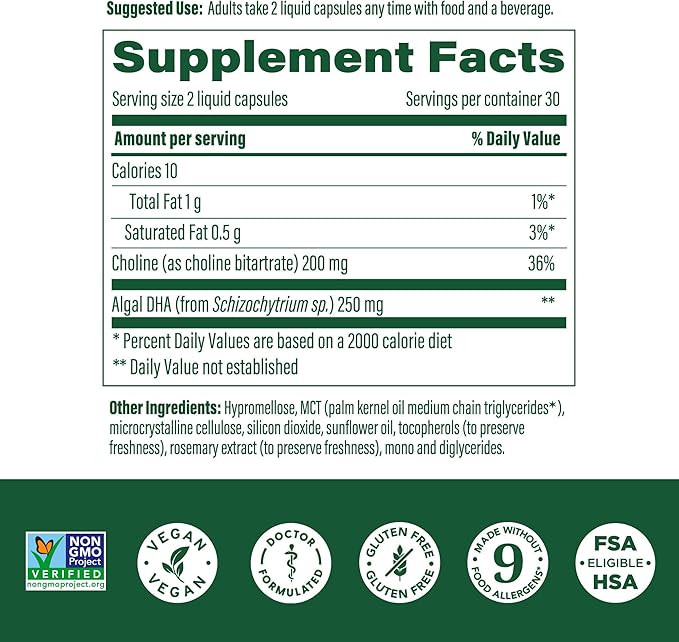 MEGAFOOD Baby & Me 2 DHA & Choline Prenatal, 60 CT