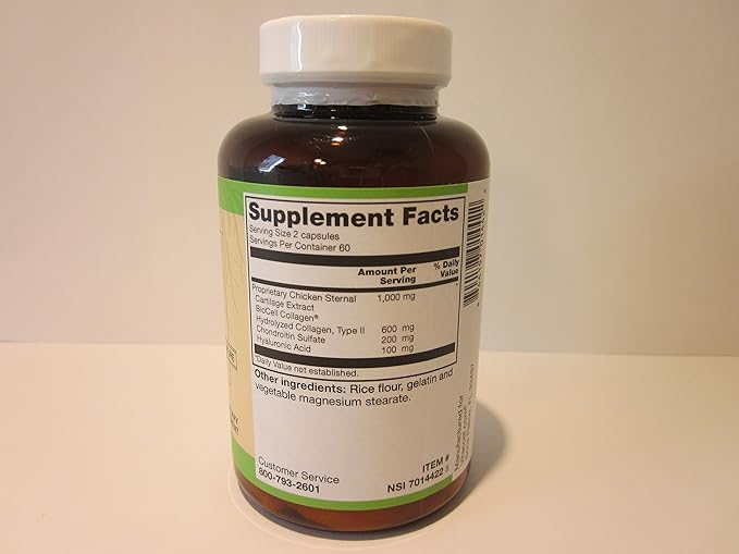 Vitacost Hyaluronic Acid with BioCell Collagen II - 100 mg per Serving - 120 Capsules