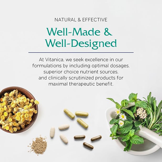 Vitanica SleepBlend - Sleep & Relaxation Support for Women - Herbal Supplements with Melatonin, Valerian Root, Vitamin B2 & B12 & Magnesium - Pro Logo - 15 Vegan Caps