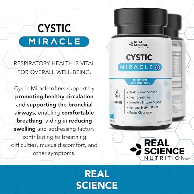 Offers Cystic Miracle - A Natural Supplement to Breathe Easier, Enhance Lung Health, and Improve Well-Being
