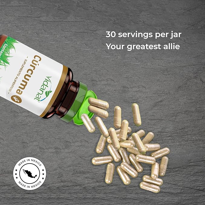 Vidanat Turmeric Curcumin 60 Capsules – Natural Joint Support & Immune Health