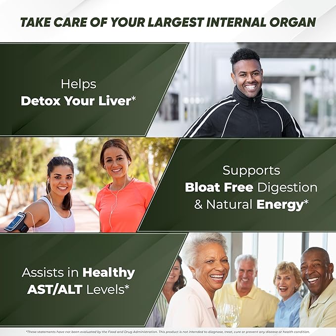 Sandhu's Liver Cleanse Detox & Repair Support | Supplement for Liver Health and Renew | 70 Veg Capsules | Milk Thistle Dandelion Root Andrographis with 8 Herbal Minerals for Men & Women