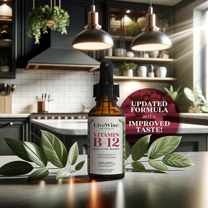 Liquid B12 Vitamin Sublingual – All-Natural Liquid Vitamin Vegan B12 Drops – Non-GMO Adenosylcobalamin Methylcobalamin B12 Supplement – Boost Your Immune System, Metabolism, Energy and Focus!