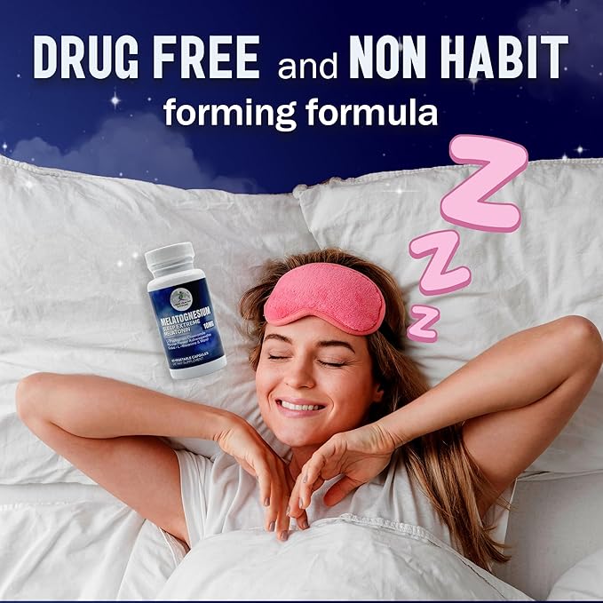 17 in 1 Capsules Melatonin Natural Sleep Aid for Adults. Magnesium for Sleep Support - Drug-Free, Non-Habit Forming, Vegan Capsules. Sleep Supplement