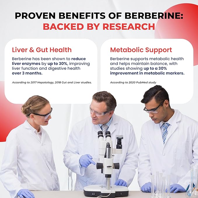 Premium Berberine with Cinnamon, Milk Thistle *USA Made & Test* Promotes Liver Function, Gut Health, Immunity (150 Count (Pack of 1))