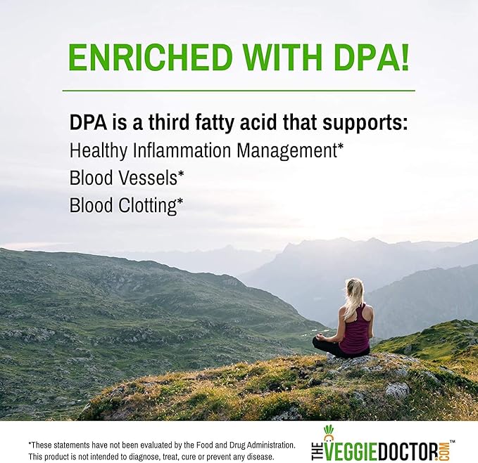 3-Pack - Omega 3 Better Than Fish Oil Supplements - Vegan - Omega 3 Fatty Acids Vegan DHA, DPA, EPA - Plant Based Algae - Heart, Brain, Joint, Prenatal, Immune System Support