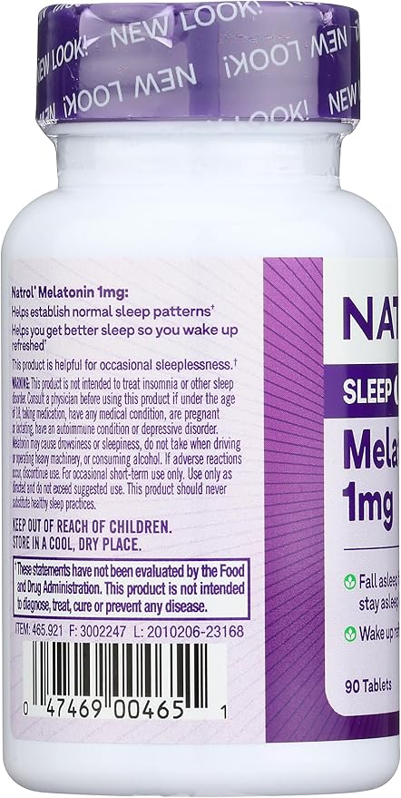 Natrol Melatonin Tablets 1mg, 90 Count
