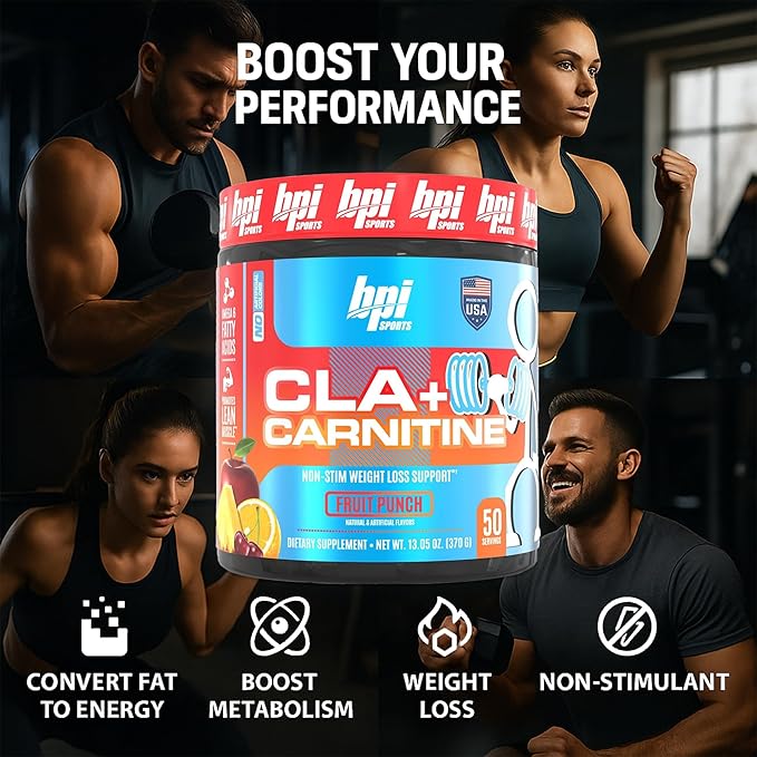 BPI Health CLA + Carnitine - CLA Plus Carnitine - Helps Boost Performance - Non-Stimulant Formula - May Help