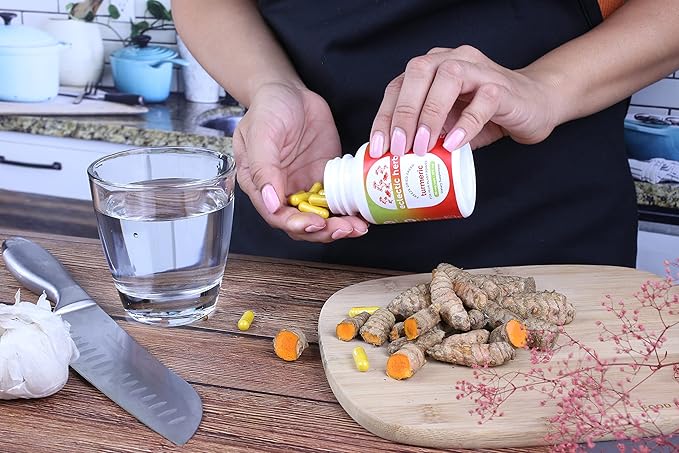 ECLECTIC INSTITUTE Raw Freeze-Dried Turmeric | US Grown | Vegetarian, Non-GMO, Gluten Free | 90 CT (395 mg)