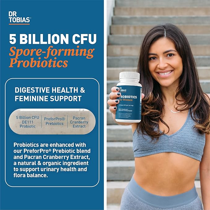 Dr. Tobias Oregano and Caprylic Acid Blend and Probiotics for Women - Supports Gut, Immune, and Urinary Health, Non-GMO