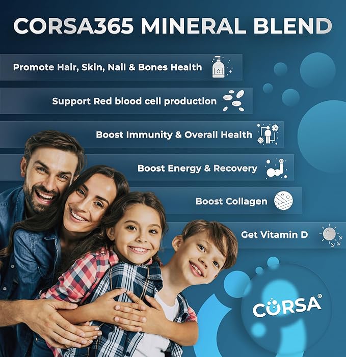 Multimineral Supplement Magnesium Complex with Trace Minerals for Immune Support - Potassium Magnesium Supplement Calcium Vitamin D Zinc Cooper Boron Supplement for Men Women - 120 Capsules