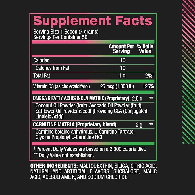 BPI Sports CLA+Carnitine–Conjugated Linoleic Acid–Weight Loss Formula –Metabolism, Performance, Lean Muscle–Caffeine Free–For Men & Women–Watermelon Freeze–50 servings – 12.34 oz.(Packaging May Vary)
