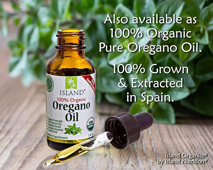 Oregano Oil Capsules, Organic Ingredients - Super-Strength, Grown in Spain, 90-ct Liquid-Filled - Organic Oil of Oregano Capsules with Enhanced Delivery