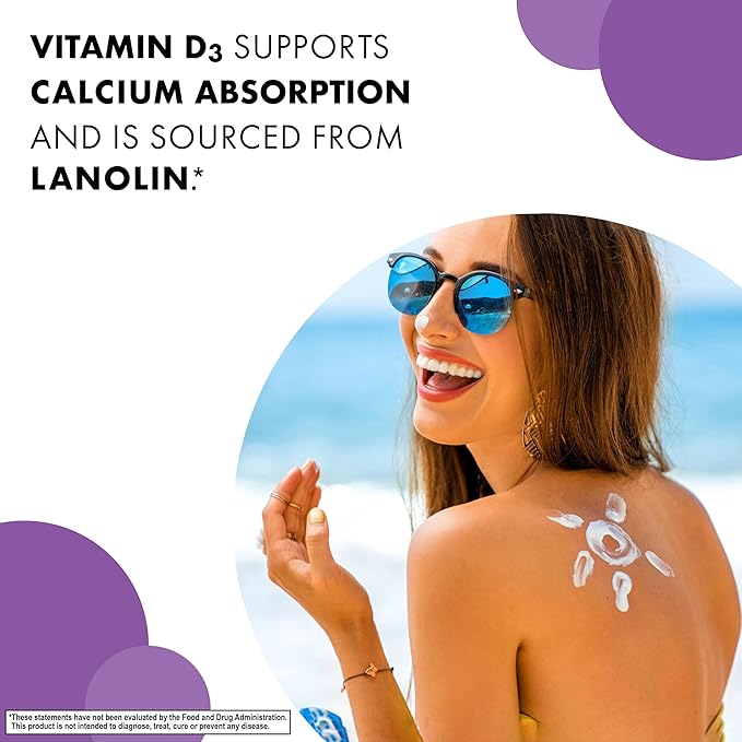 BlueBonnet Nutrition Vitamin D3 1000 IU, Aid in Muscle and Skeletal Growth, Cholecalciferol from Lanolin, Non GMO, Gluten Free, Soy Free, Milk Free, Kosher, 90 Vegetable Capsule, White