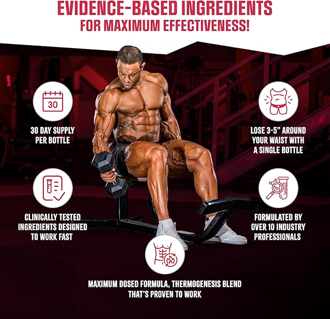 BioSync - Male Burner UNLEASHED | Fat Burner for Men Weight Loss Pills | Appetite Suppressant, Carb Blocker, Energy Booster | 6 Ultra Dosed Powerful Ingredients | Safe 3rd Party Tested - 60 Capsules