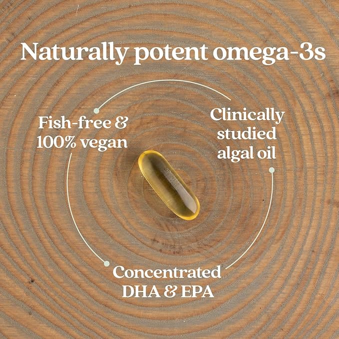 New Chapter Vegan Prenatal DHA, EPA, and DPA Supplement - Prenatal Vegan Omega-3 Complex for Healthy Brain & Eye Development During Pregnancy - 30 Softgels