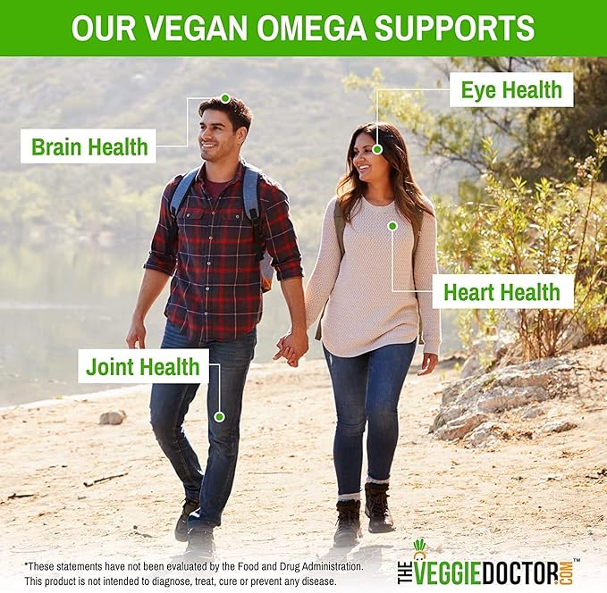 3-Pack - Omega 3 Better Than Fish Oil Supplements - Vegan - Omega 3 Fatty Acids Vegan DHA, DPA, EPA - Plant Based Algae - Heart, Brain, Joint, Prenatal, Immune System Support