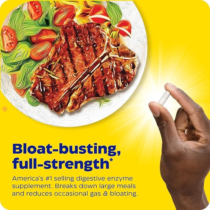 Enzymedica Digest Gold + ATPro, Maximum Strength Digestive Enzymes, Helps Digest Large Meals for Instant Bloating Relief, 90 Count