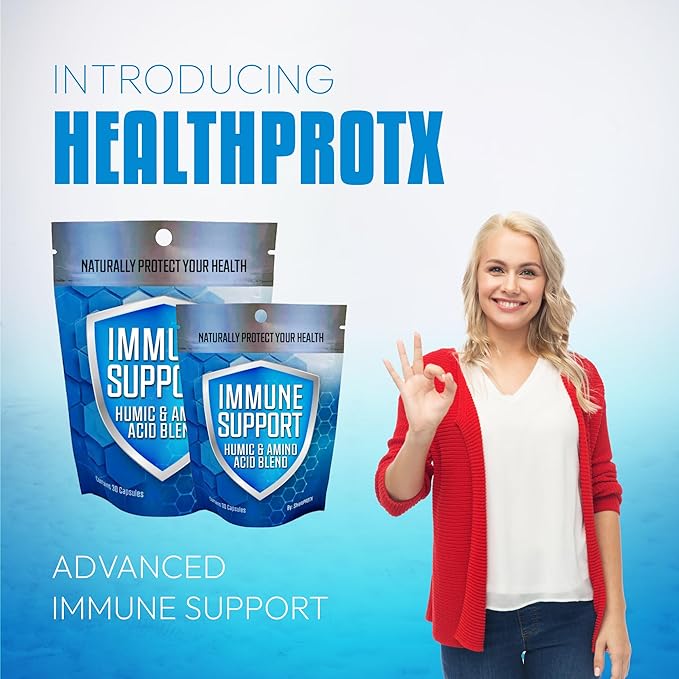 Immune Support, Humic Acid & Amino Acid Blend Supplement, 30 Vegetable Capsules, Advanced Immune Support Formula