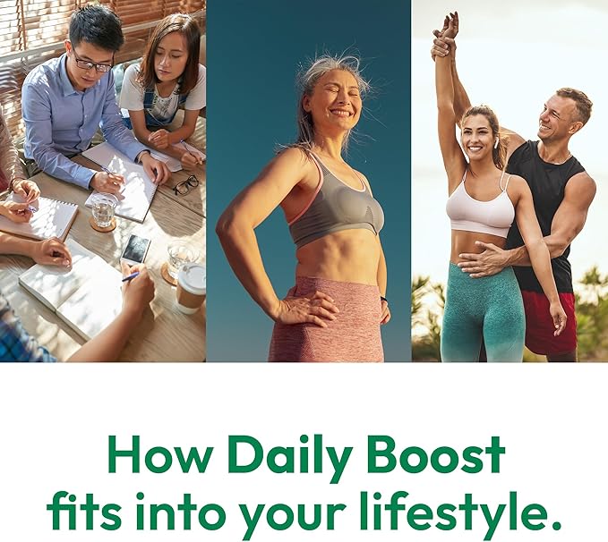 Daily Boost 3-in-1 Weight Loss, Energy, & Focus Support | 7-Keto DHEA (200mg) Thermogenic with Natural Caffeine, CoQ10, B12, Ginkgo Biloba, Ginseng, L-Theanine, Folate | 30 Servings