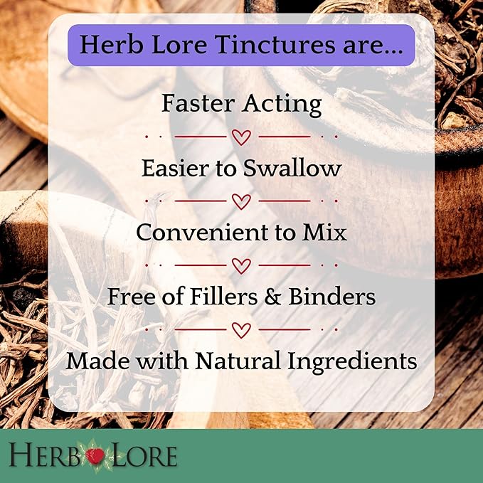 Herb Lore Valerian Root Tincture - Organic Liquid Extract Drops - Natural Herbal Sleep Aid for Kids & Adults - Alcohol Free (2 fl oz)