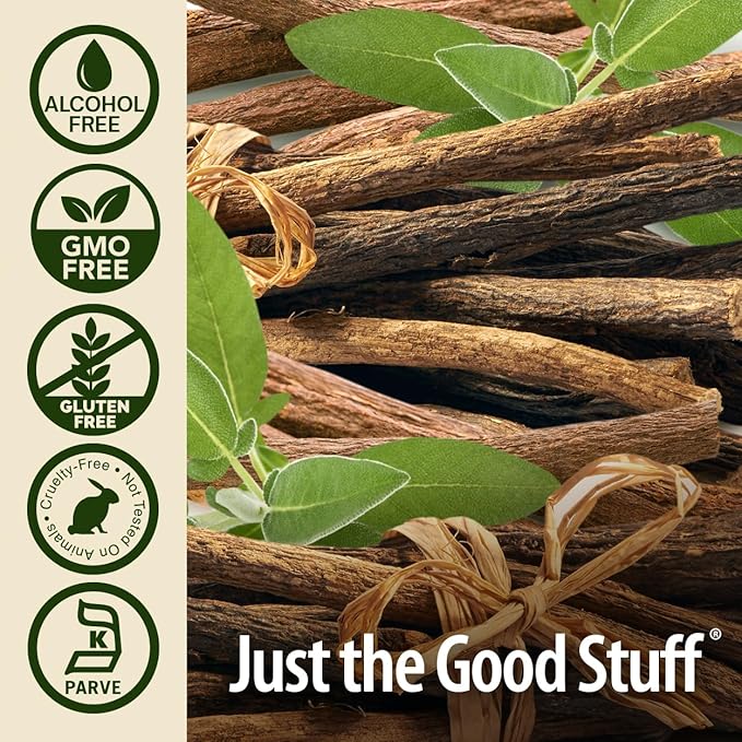 Nature's Answer Licorice Root | Herbal Supplement | Supports Digestive Health | Non-GMO & Kosher | Alcohol-Free, Gluten-Free & Vegan 1oz (2 Pack)