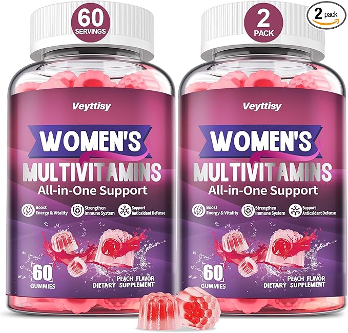 Methylated Multivitamin Gummy for Women - Womens Multivitamin Gummies with Vitamins A C D E, Methylated Folate, Biotin, B Complex, Iron, CoQ10, Inositol - Multi Vitamins for Energy, Beauty, Immune