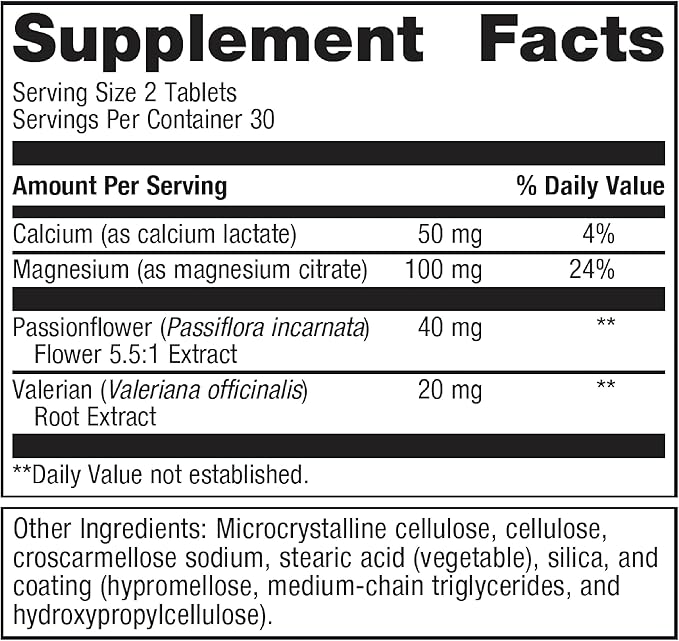 Metagenics MyoCalm - Muscle Support* - Calcium & Magnesium Supplement - with Passionflower Herb & Valerian Root - Mineral Supplements - Non-GMO, Gluten-Free & Vegetarian - 60 Tablets