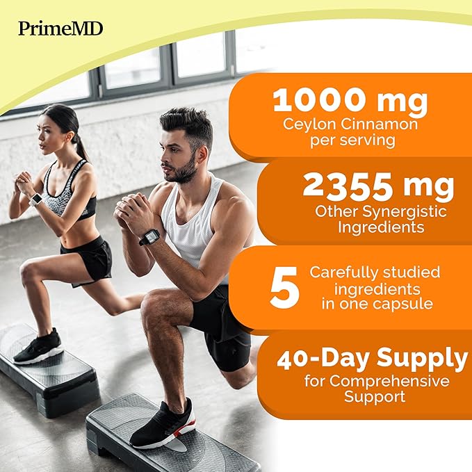 5-in-1 Ceylon Cinnamon Capsules 2355mg - Ceylon Cinnamon and Apple Cider Vinegar Capsules - Turmeric and Panax Ginseng Capsules - Cinnamon Supplements with Bioperine (120ct, Pack of 3)