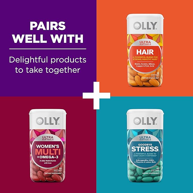 OLLY Ultra Strength Sleep Softgels, 10mg Melatonin, L-Theanine, Chamomile, Magnesium, Lemon Balm, Supports Deep Restful Sleep, Nighttime Sleep Aid, Non Habit-Forming, 60 Count (Pack of 2)