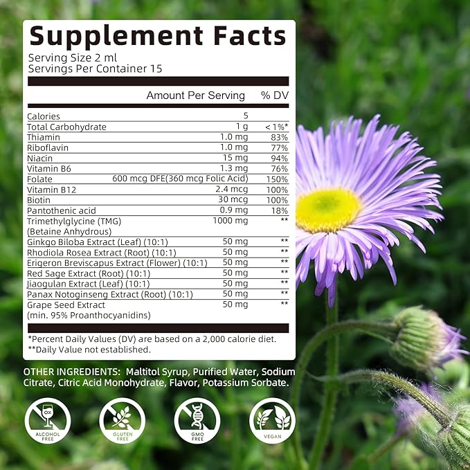 (2 Pack) TMG (Trimethylglycine) Supplement Liquid Drops & TMG (Trimethylglycine) Supplement Capsules