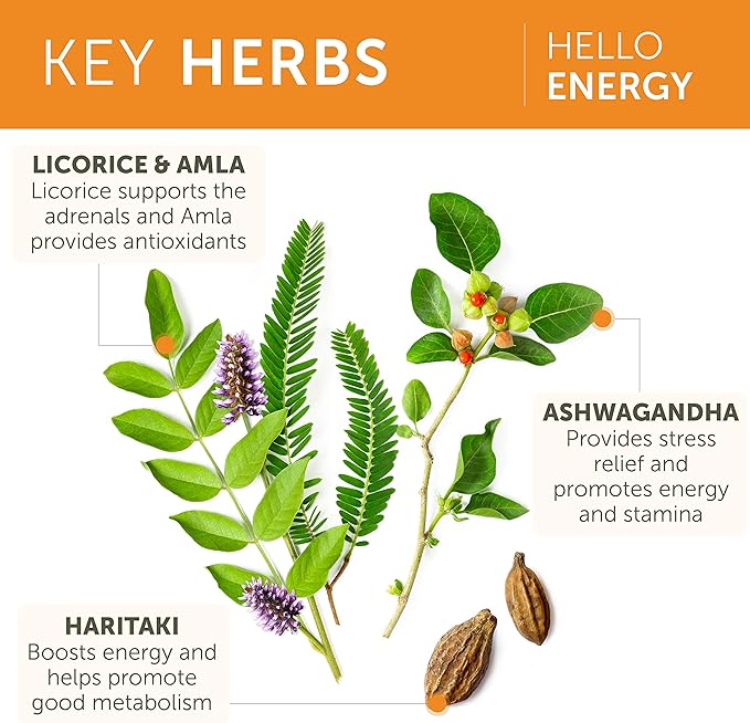 Himalaya Hello Energy with Ashwagandha for Adrenal Support & Daily Energy and & Ashwagandha +Immune with Vitamin C for Active Immune Support, 60 Capsules Each - Bundle