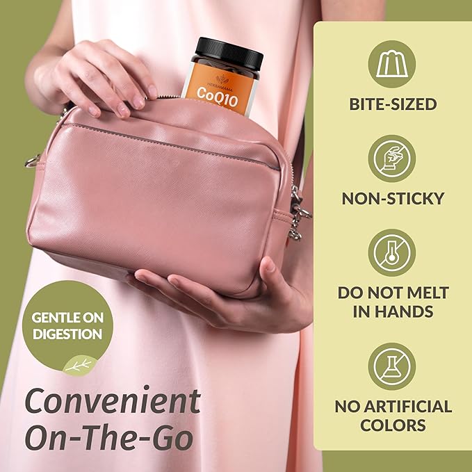 HERBAMAMA Korean Red Ginseng and CoQ10 Kit - Bundle of Panax Ginseng Tincture 4 Fl Oz & Coenzyme Q10 Gummies - Vegan, Non-GMO, Gelatin & Alcohol-Free - 2 Pack