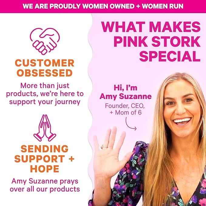 Pink Stork His and Hers Fertility Bundle: Fertility Supplements for Women, Fertility Supplements for Men, Fertility Prenatal Vitamin, Vitex, Inositol, Folate, Vitamin B6, 60 Capsules
