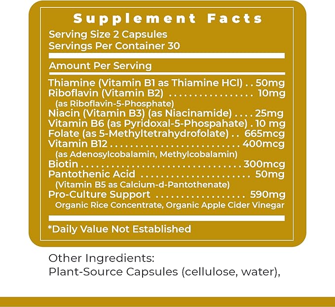 Premier Research Labs Complete B: Vitamin B Complex Supplement for Optimal Health | Vitamin B Supplement with Biotin | 9 Active B Vitamins | for Liver, Energy & Brain Support - 60 Capsules
