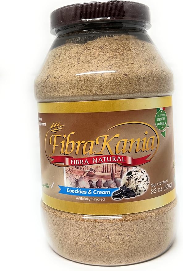 Natural Fiber Powder Cookies & Cream Flavor (23 Ounces, Cookies and Cream)