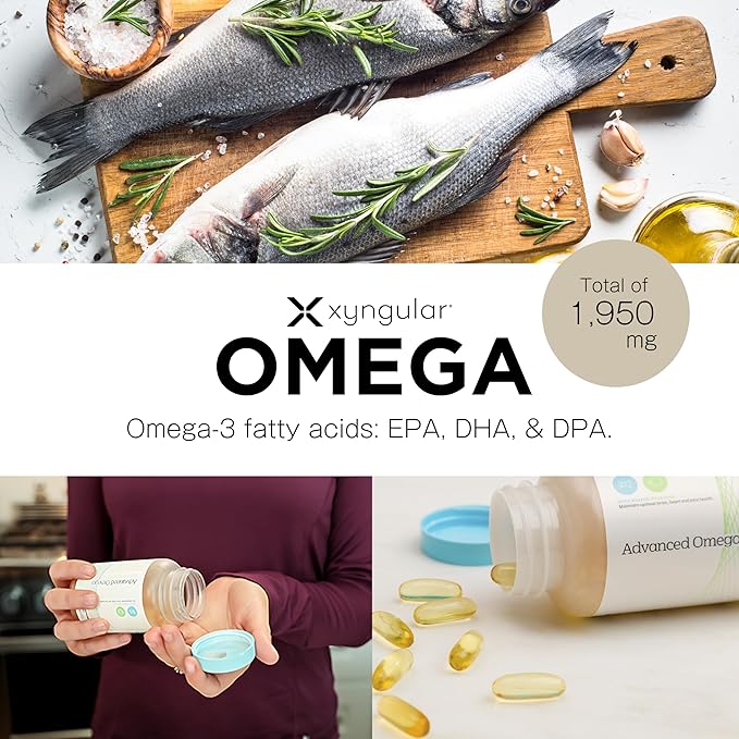 Advanced Omega 3 Fish Oil Supplement | High EPA, DHA and DPA for Brain Health, Heart Support and Metabolic Balance | Pure Omega-3 Fatty Acids