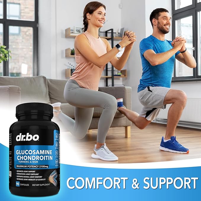 DR. BO Glucosamine Chondroitin & Turmeric Ginger Supplement