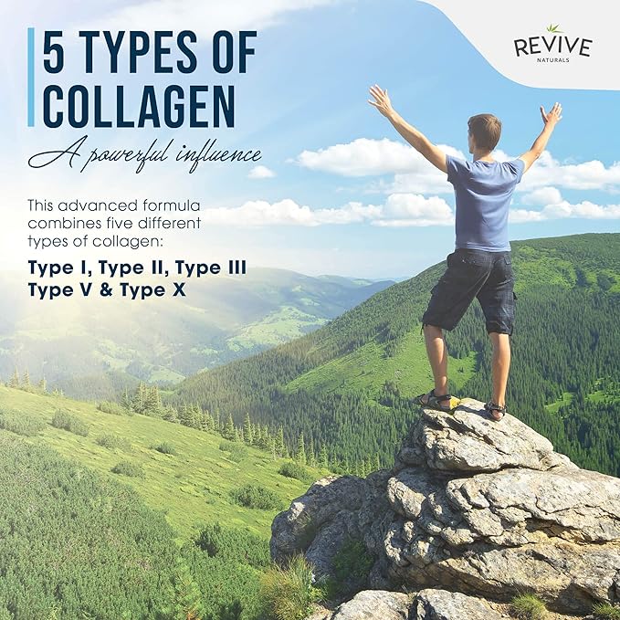 Multi Collagen Protein Powder Packets - Types I, II, III, V & X - Hydrolyzed Grass Fed Bovine, Wild Caught Fish, & Free-Range Chicken & Eggshell Collagen. Non-GMO, Halal, (10g Each, 20 Packets)