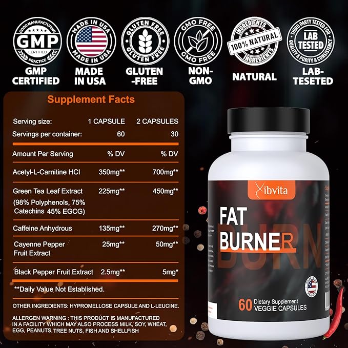 Fat Burner for Men Women & Liver Cleanse Detox Supplement, Weight Loss Appetite Suppressant, Liver Health Support with Milk Thistle Dandelion Root & Artichoke
