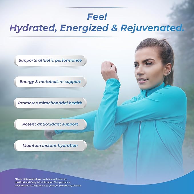 H2 Molecular Hydrogen Water Tablets with effervescent Technology for Healthy Hydration, Optimal Energy, and Metabolism Support; 8 PPM. (60, Unflavored)